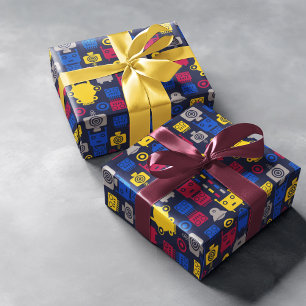 Papel De Regalo Patrón Personalizado de robots