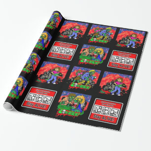 Papel De Regalo Patrón Personalizado zombie