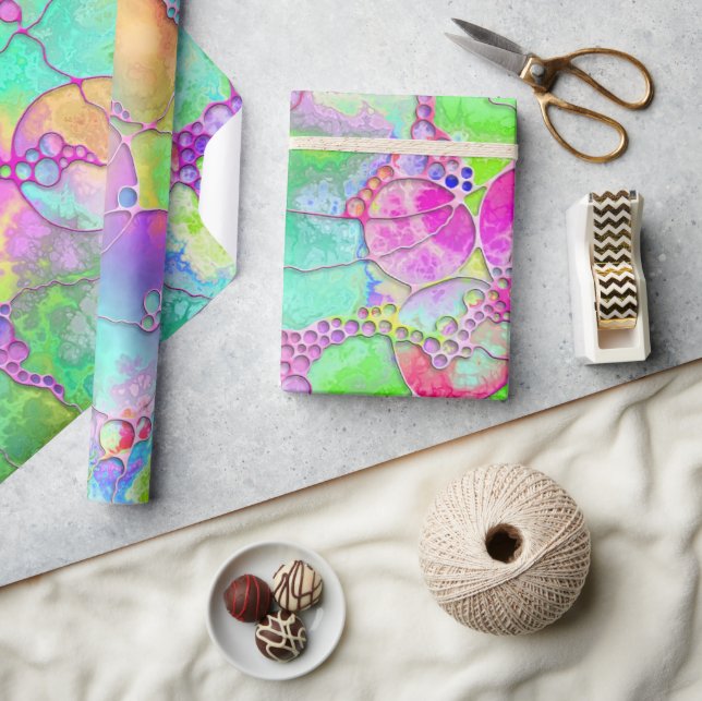 Papel De Regalo Patrón Pintado A Mano Y Digitalmente Art. 41 (Artesanía)