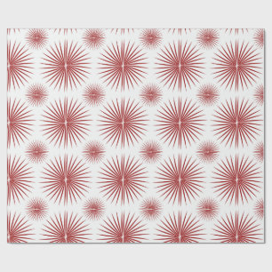 Papel De Regalo Patrón radiante de estallido rojo centelleante