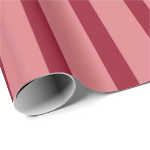 Papel De Regalo Patrón rayado rosa y rojo bonito