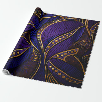 Papel De Regalo Patrón real afro de cera