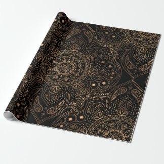 Papel De Regalo Patrón real sin fisuras de mandala oriental