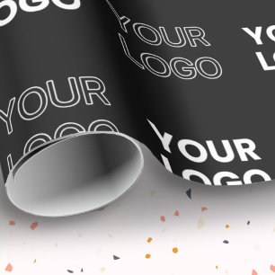 Papel De Regalo Patrón repetitivo de dos logotipos o imágenes