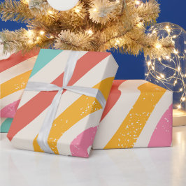 Papel De Regalo Patrón Retro Colorido