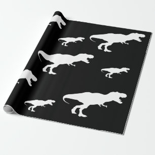 Papel De Regalo Patrón Rex de Dinosaurio T