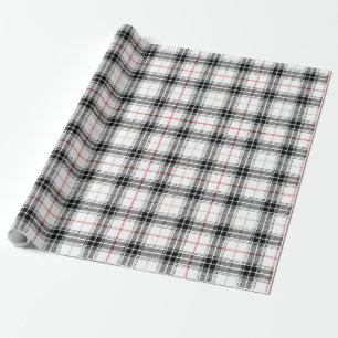 Papel De Regalo Patrón rojo blanco escocés con tacán