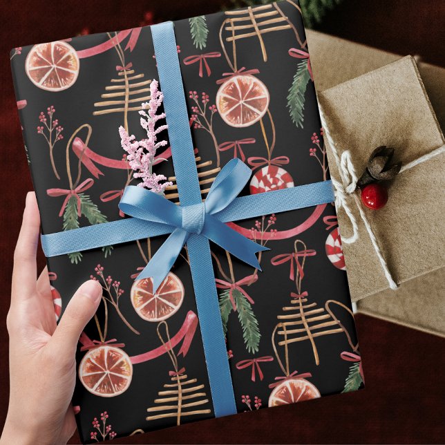 Papel De Regalo Patrón ruso-moderno abstracto de Navidades de invi (Subido por el creador)