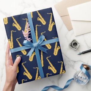 Papel De Regalo Patrón saxofonista Guay Saxofonista