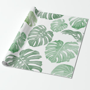 Papel De Regalo Patrón sin costura tropical sin costuras - acuarel