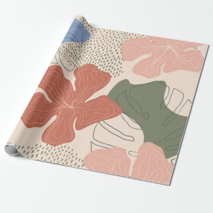 Papel De Regalo Patrón sin costuras floral dibujado a mano, collag