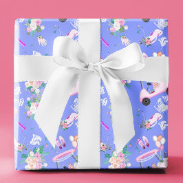 Papel De Regalo Patrón sin fisuras de boda de golf