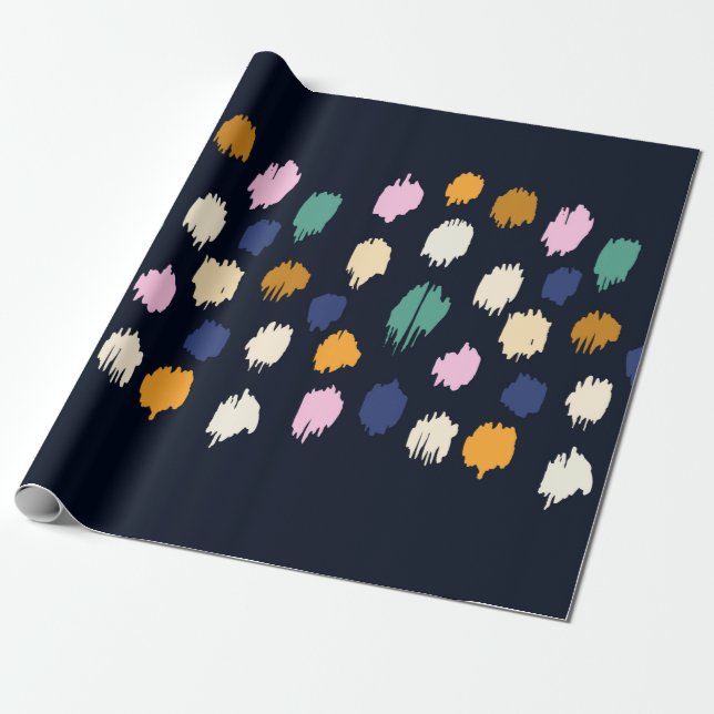 Papel De Regalo Patrón sin fisuras de puntos de polka (Desenrollado)