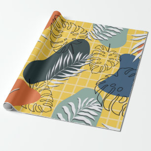 Papel De Regalo Patrón sin fisuras, formas abstractas y