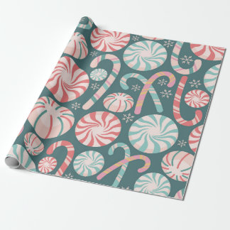 Papel De Regalo Patrón sin foco de caña de caña de pimentón pastel