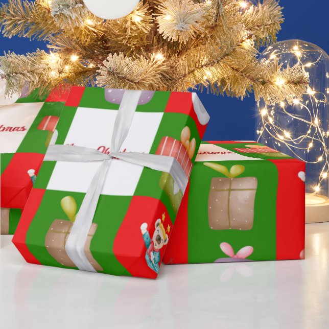 Papel De Regalo Patrón sin problemas con el ilustracion temático d (Vacaciones)