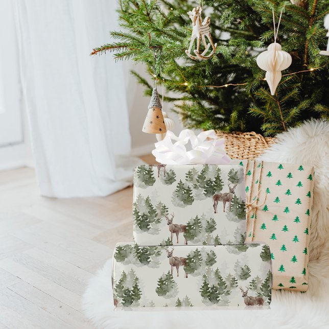 Papel De Regalo Patrón sin problemas del bosque acuático (Subido por el creador)