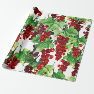 Papel De Regalo Patrón sin soldadura de la Corriente Roja
