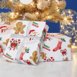 Papel De Regalo Patrón sin soldadura de los navidades