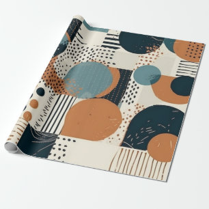 Papel De Regalo Patrón sin soldadura mínimo abstracto - Geométrico