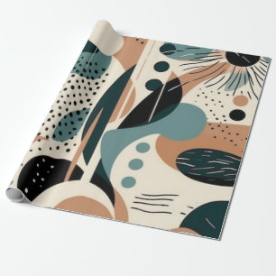 Papel De Regalo Patrón sin soldadura mínimo abstracto - Geométrico