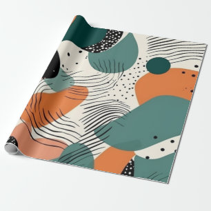 Papel De Regalo Patrón sin soldadura mínimo abstracto - Geométrico
