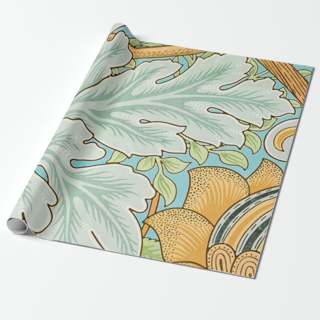 Papel De Regalo Patrón St. James (1881) De William Morris (Desenrollado)