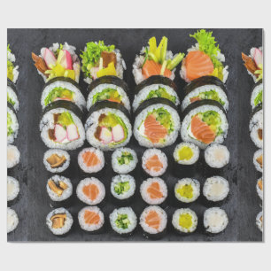 Papel De Regalo Patrón sushi japonés de comida