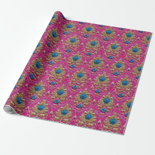 Papel De Regalo Patrón tailandés rosa vintage