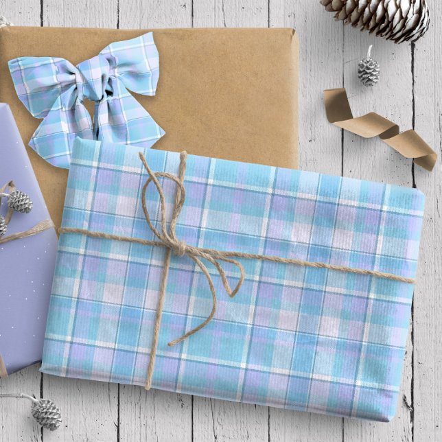Papel De Regalo Patrón Tartán12 Sky Blue ID210 (Subido por el creador)