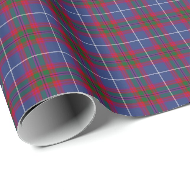 Papel De Regalo Patrón Tartán de Edimburgo Escocia (Esquina del rollo)