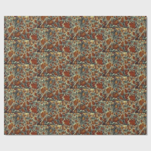 Papel De Regalo Patrón terrenal (Superficie plana)