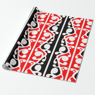 Papel De Regalo Patrón tradicional maorí kowhaiwhai