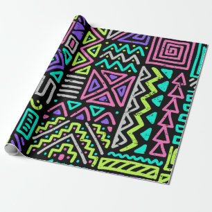 Papel De Regalo  patrón transparente con líneas abstractas. geomét