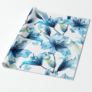 Papel De Regalo Patrón transparente de color de agua con azulejos
