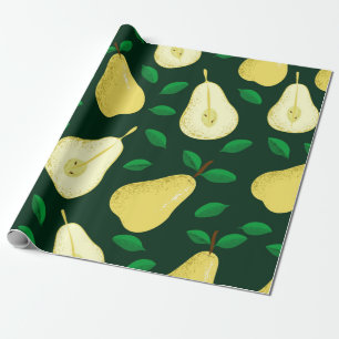 Papel De Regalo Patrón transparente de frutos perecederos