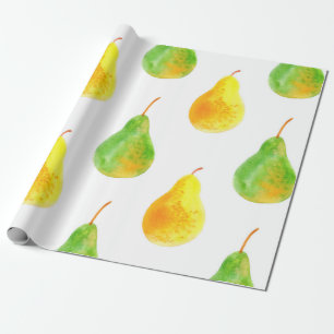 Papel De Regalo Patrón transparente de frutos perecederos