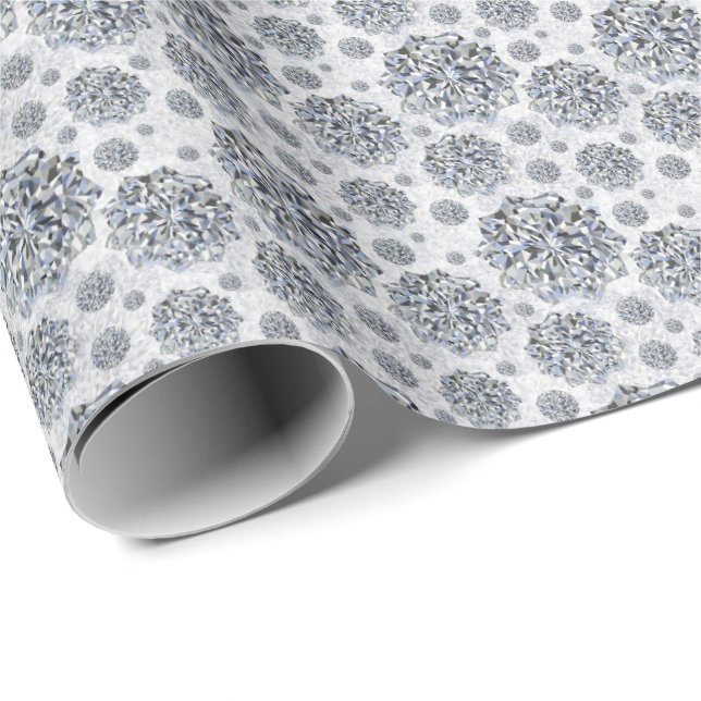 Papel De Regalo Patrón transparente elegante (Esquina del rollo)