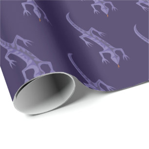 Papel De Regalo Patrón tribal Lizard Mauve