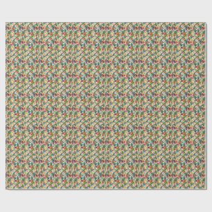 Papel De Regalo Patrón Tropical de Piña - Diseño de Frutas de Vera