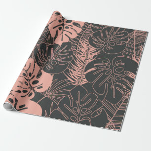 Papel De Regalo Patrón tropical sin problemas de verano con monste