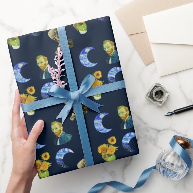 Papel De Regalo Patrón Van Gogh (Regalar)