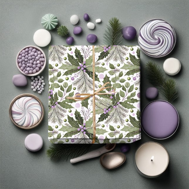 Papel De Regalo Patrón verde púrpura#17 ID1009 (Subido por el creador)