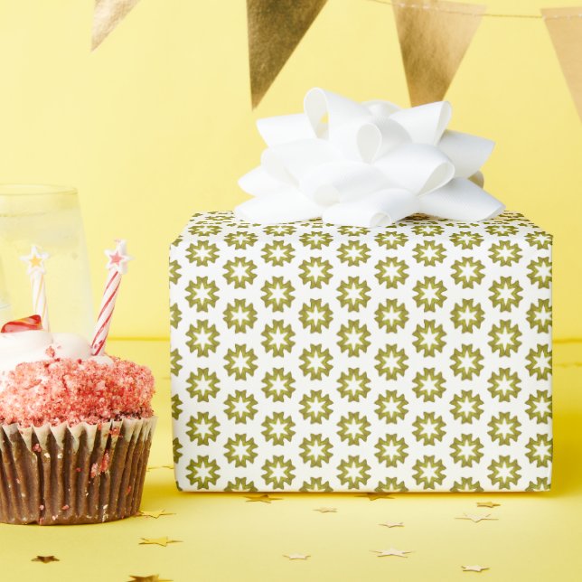 Papel De Regalo Patrón Verde Salvia (Fiesta de cumpleaños )