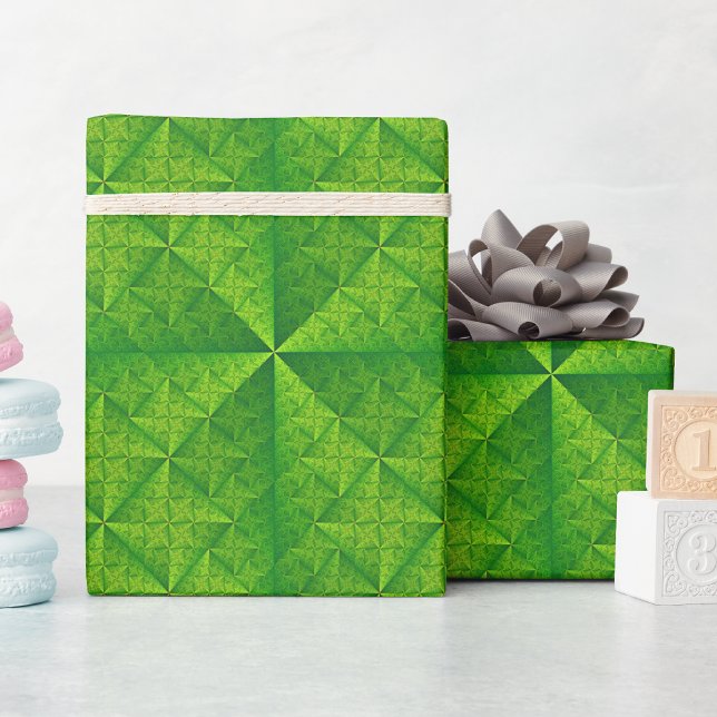 Papel De Regalo Patrón verde satinado (Subido por el creador)