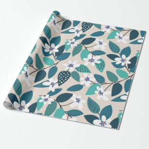 Papel De Regalo Patrón vintage floral sin costuras. Hermoso f blan