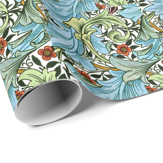 Papel De Regalo Patrón William Morris - Granville (Esquina del rollo)