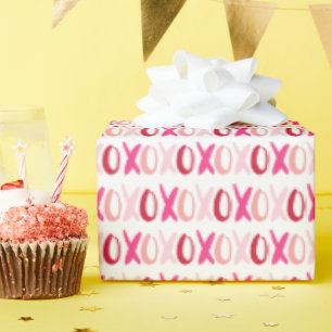Papel De Regalo Patrón XOXO dulce