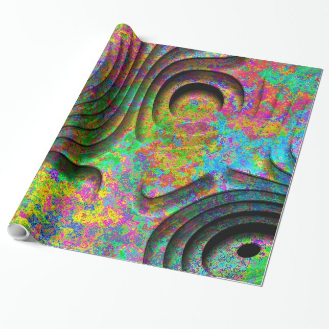 Papel De Regalo Patrones 3D 2 (Desenrollado)
