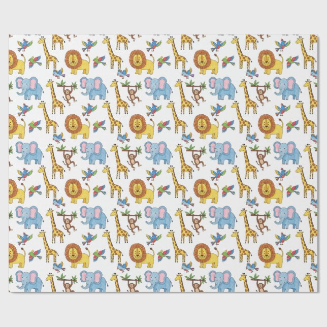 Papel De Regalo patrones de animales (Superficie plana)